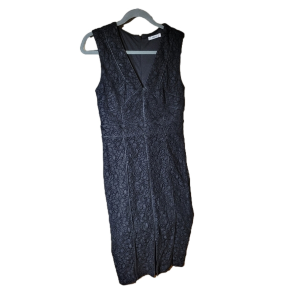 Bailey 44 Anthropologie black lace dress fully lined bodycon dress medium